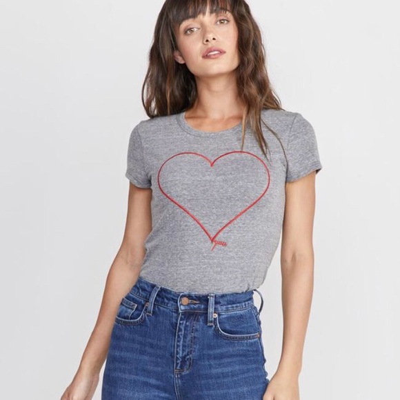 Marine Layer Tops - Marine Layer Heart You Tee S